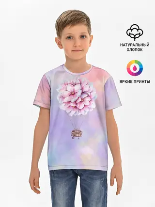 Детская базовая футболка / Нежный Воздушный Шар