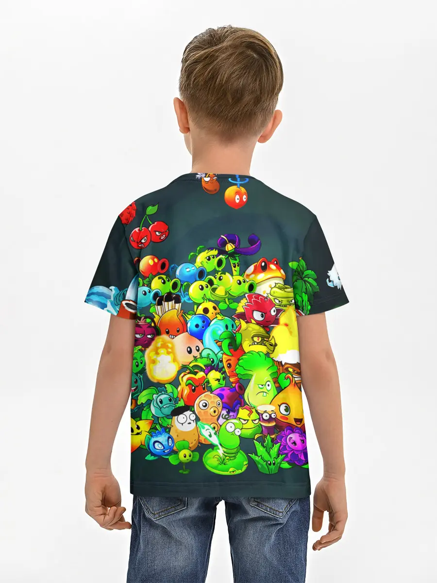 Детская базовая футболка / Plants vs. Zombies