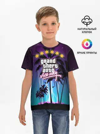 Детская базовая футболка / GTA Vice City