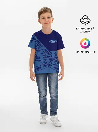 Детская базовая футболка / Форд - Racing