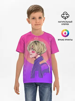 Детская базовая футболка / King of the wild