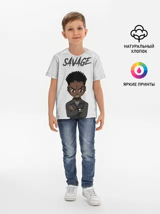 Детская базовая футболка / 21 Savage