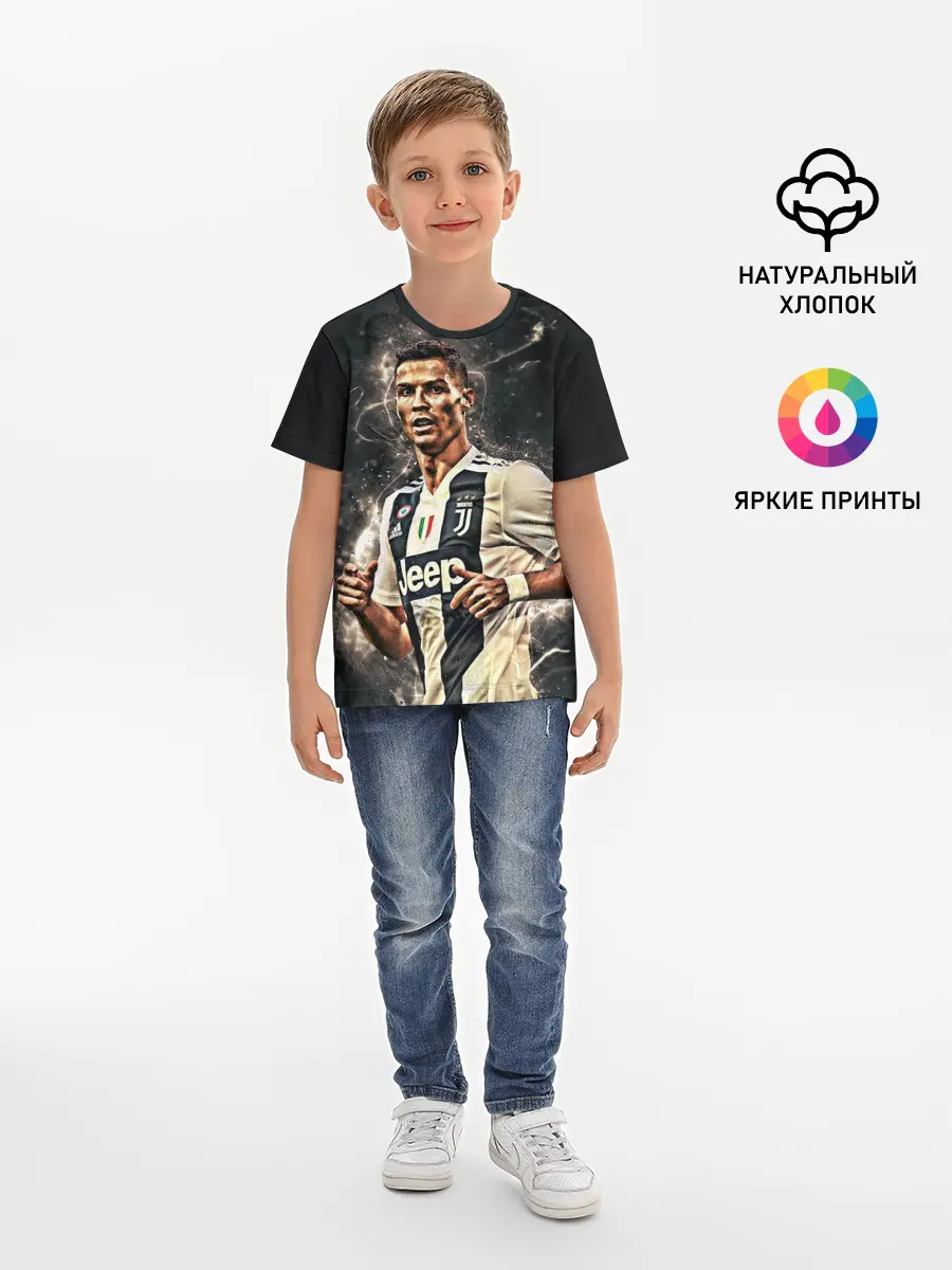 Детская базовая футболка / Криштиану Роналду