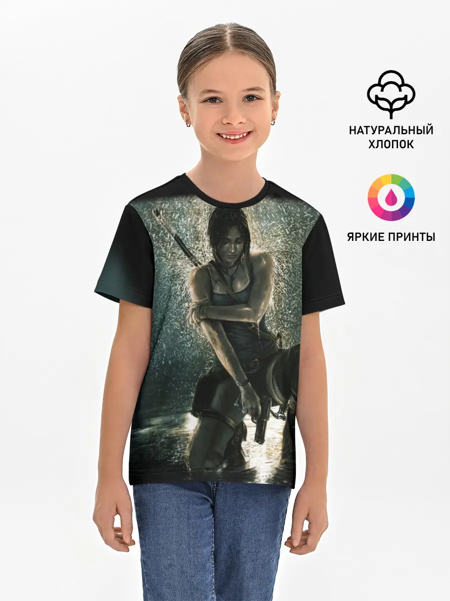 Детская базовая футболка / TOMB RAIDER