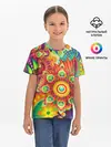 Детская базовая футболка / Психоделия | Яркая