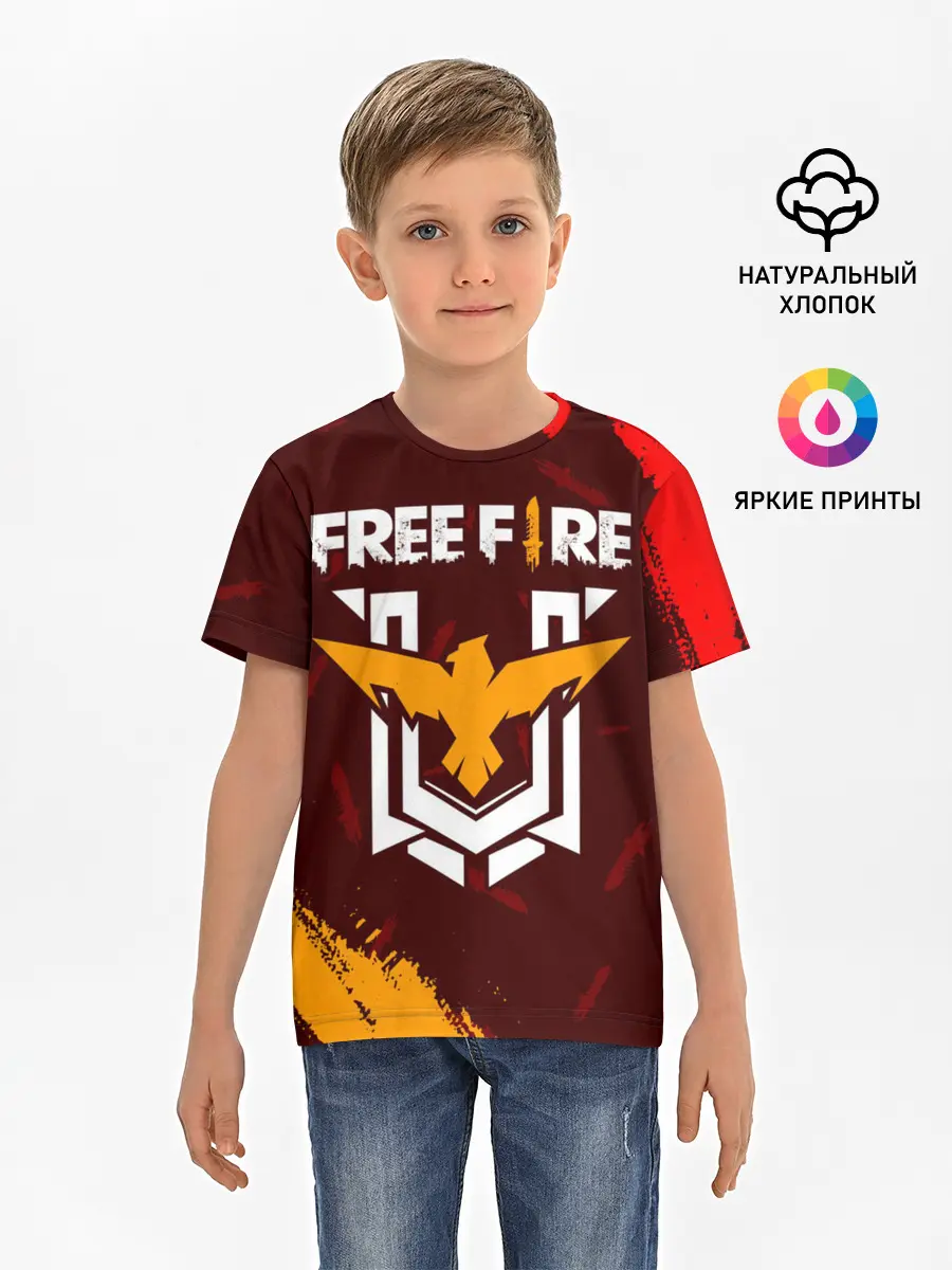 Детская базовая футболка / FREE FIRE / ФРИ ФАЕР
