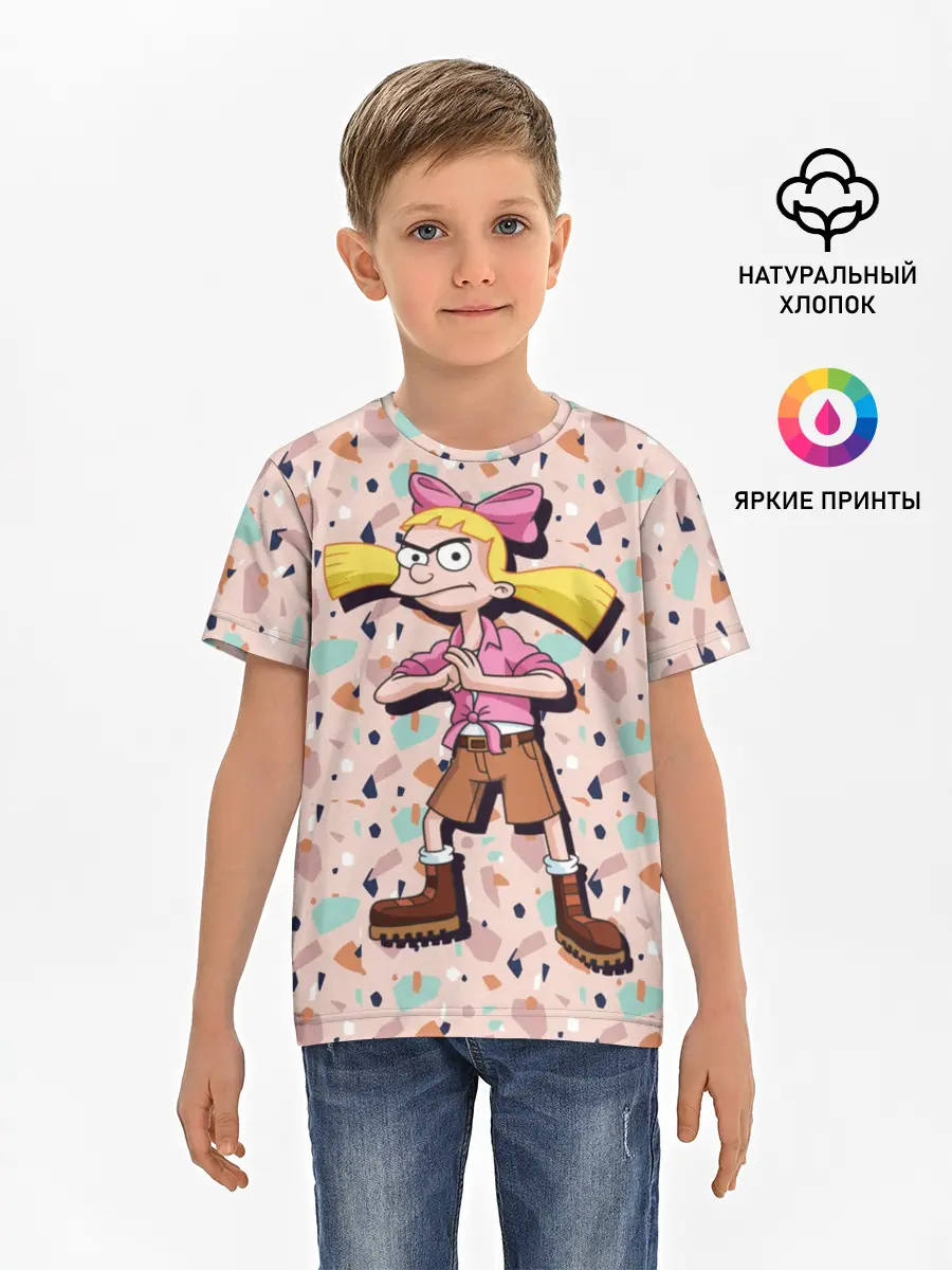 Детская базовая футболка / Эй, Арнольд! Хельга Патаки