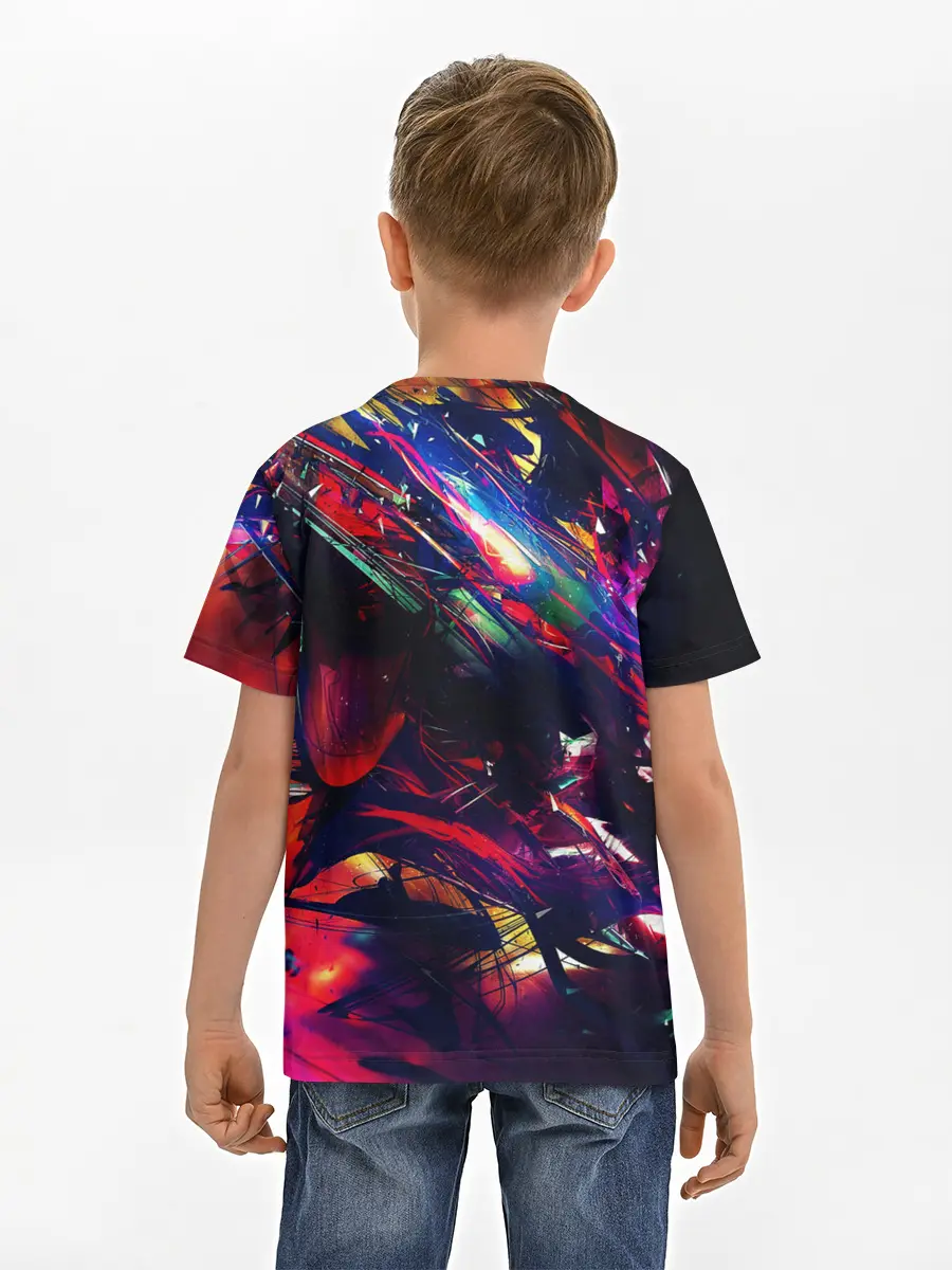 Детская базовая футболка / DIGITAL STRIPES