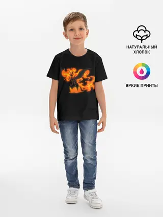 Детская базовая футболка / Лавовая принцесса Дейбрейкер