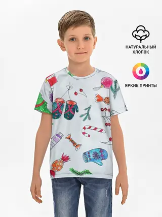 Детская базовая футболка / шарики фонарики