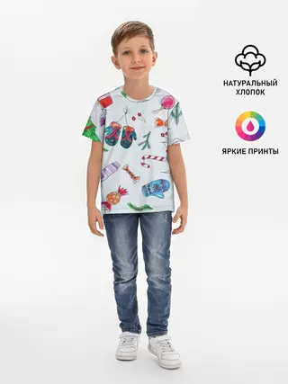 Детская базовая футболка / шарики фонарики