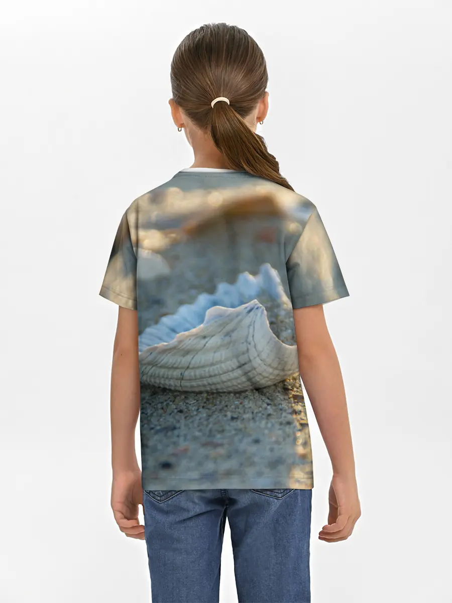 Детская базовая футболка / Морская ракушка