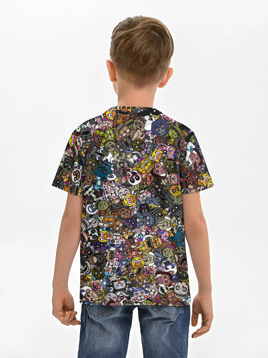 Детская базовая футболка / FNaF стикербомбинг