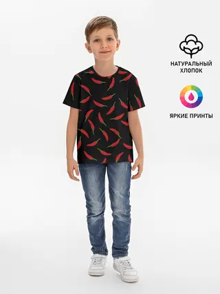 Детская базовая футболка / Chili peppers