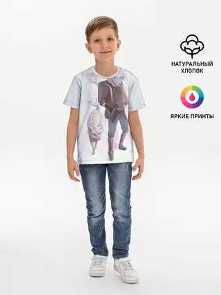 Детская базовая футболка / Для тебя бессмертный аниме