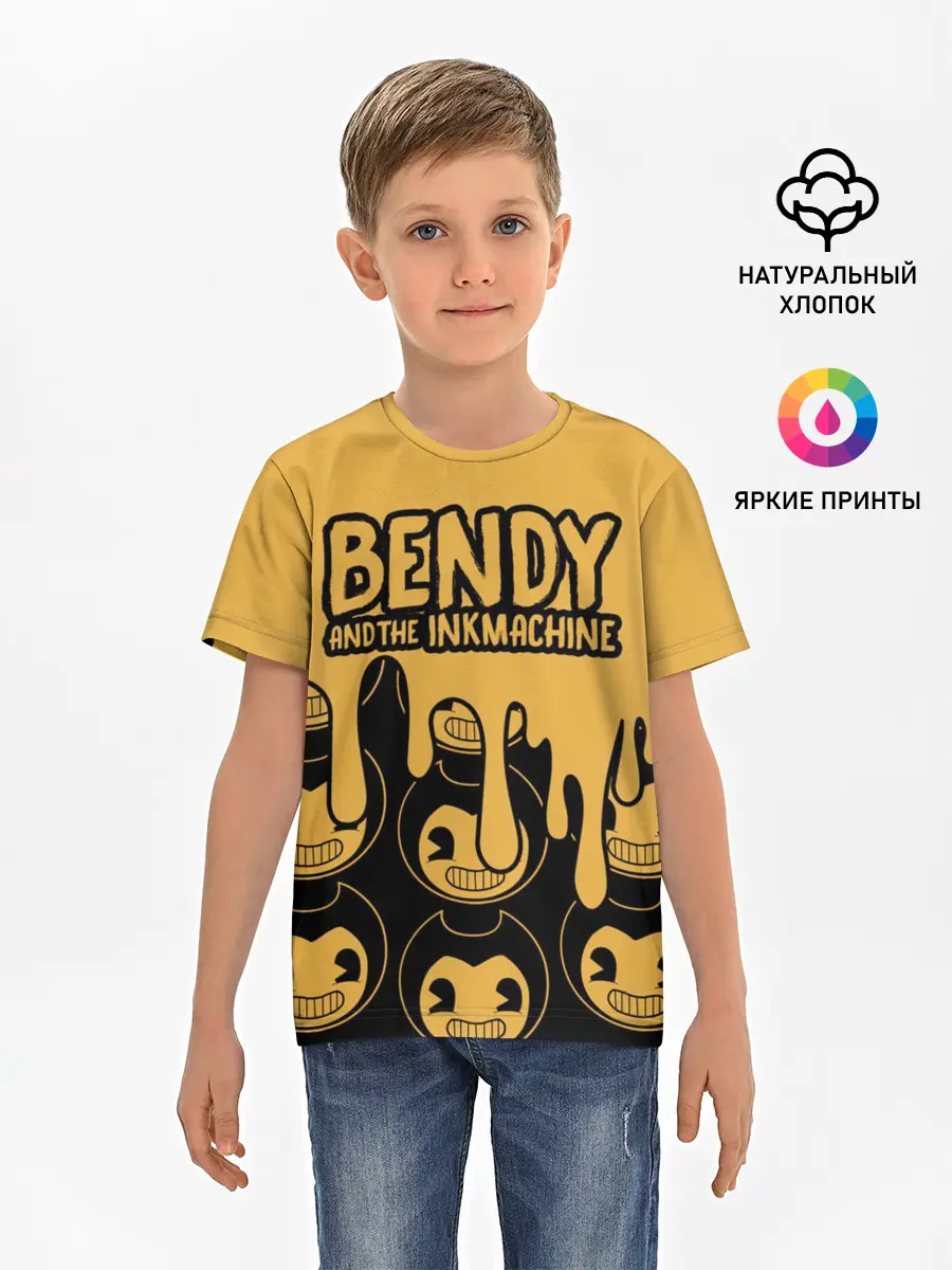 Детская базовая футболка / Bendy And The Ink Machine