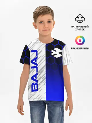 Детская базовая футболка / BAJAJ / БАДЖАДЖ / MOTOSPORT