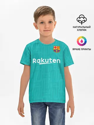 Детская базовая футболка / Barcelona third 19-20