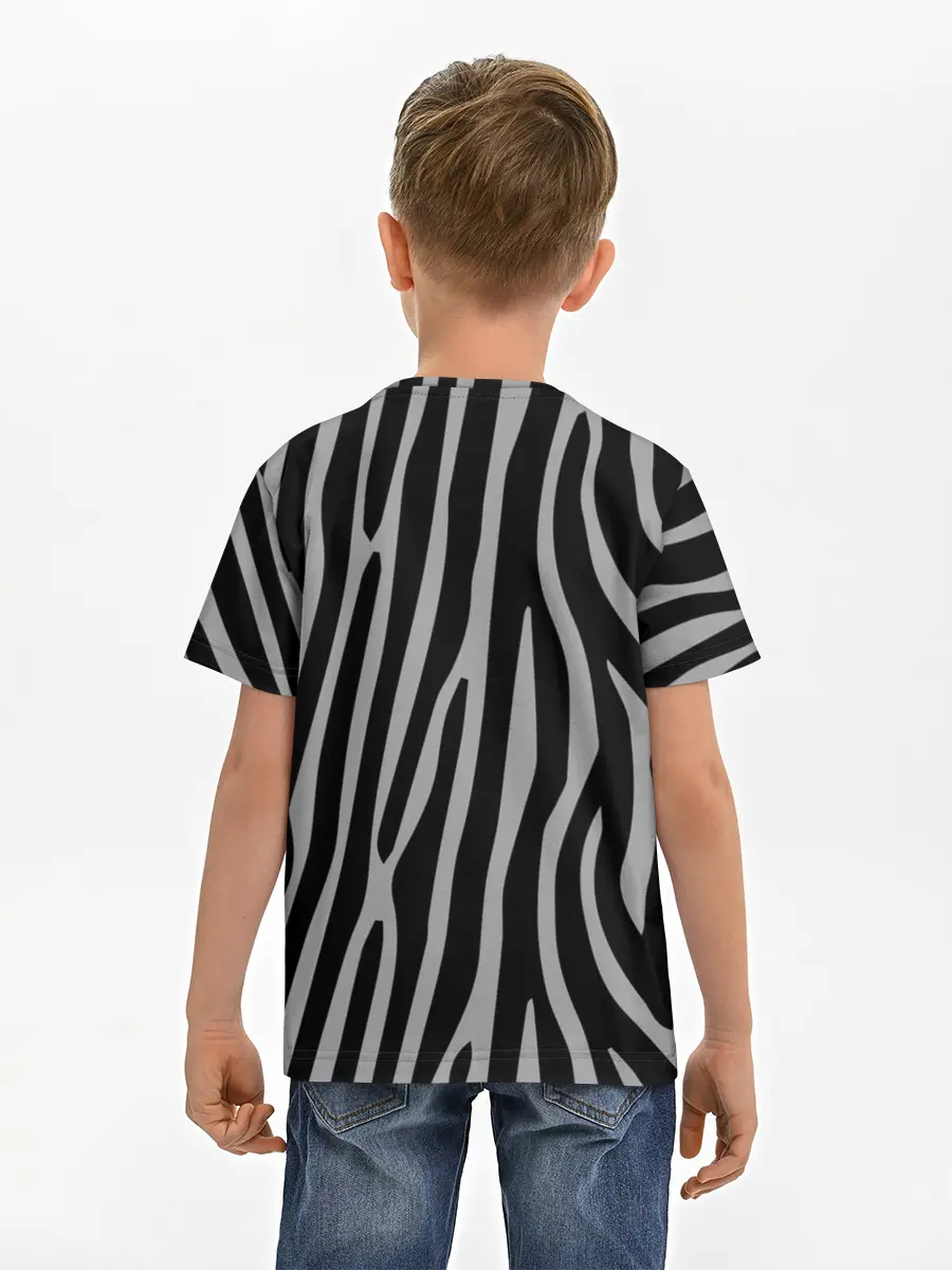 Детская базовая футболка / Zebra Camouflage