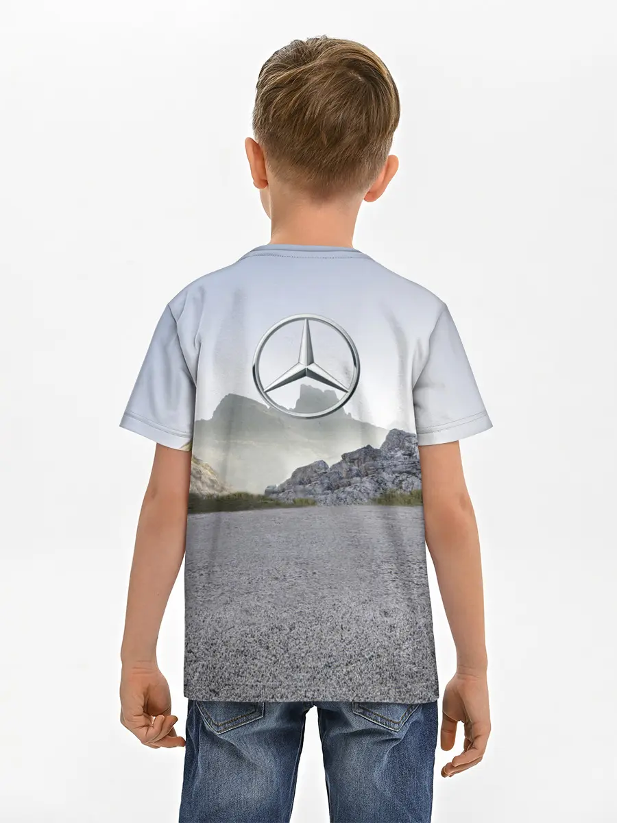 Детская базовая футболка / Mercedes V8 Biturbo