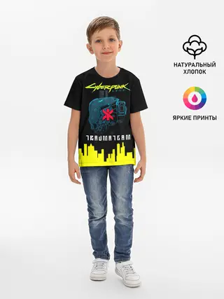 Детская базовая футболка / TRAUMA TEAM Cyberpunk 2077