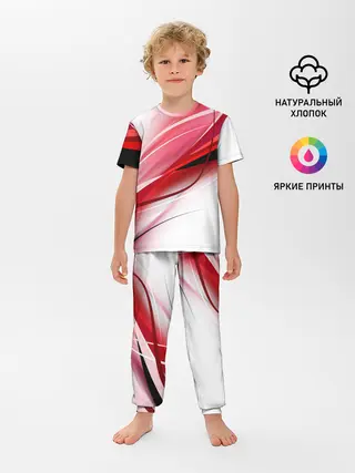 Детская пижама с брюками / Красная линия