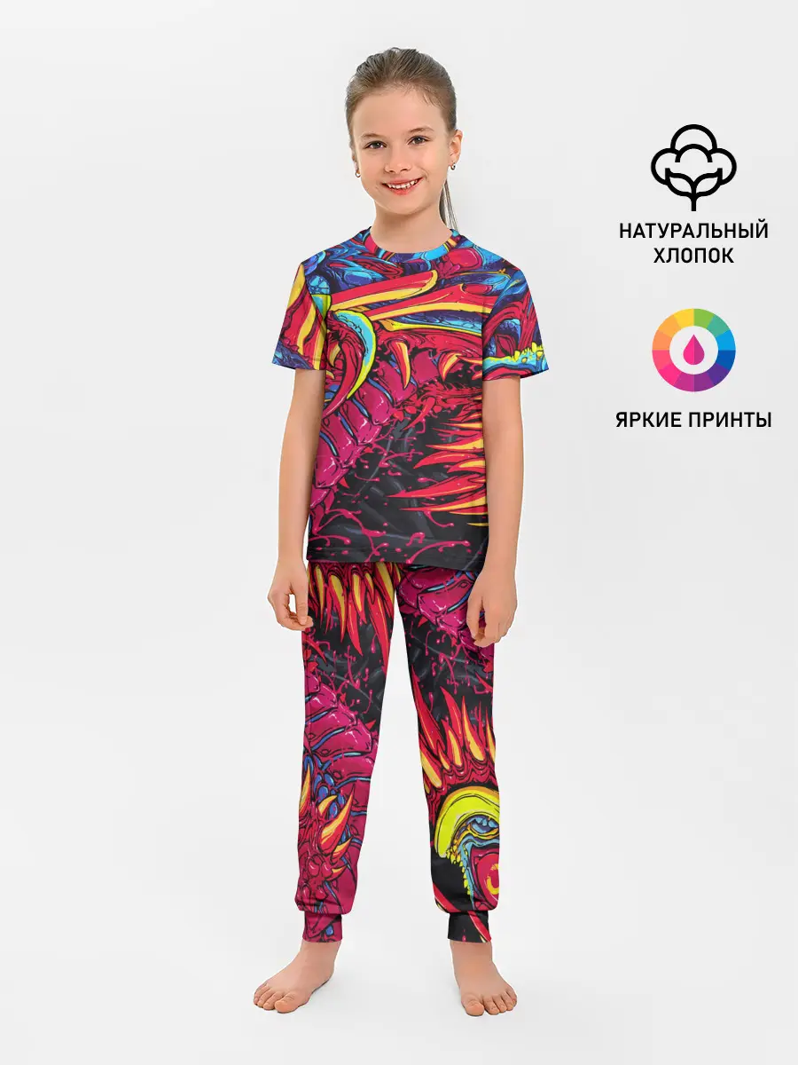 Детская пижама с брюками / CS GO hyper beast skin
