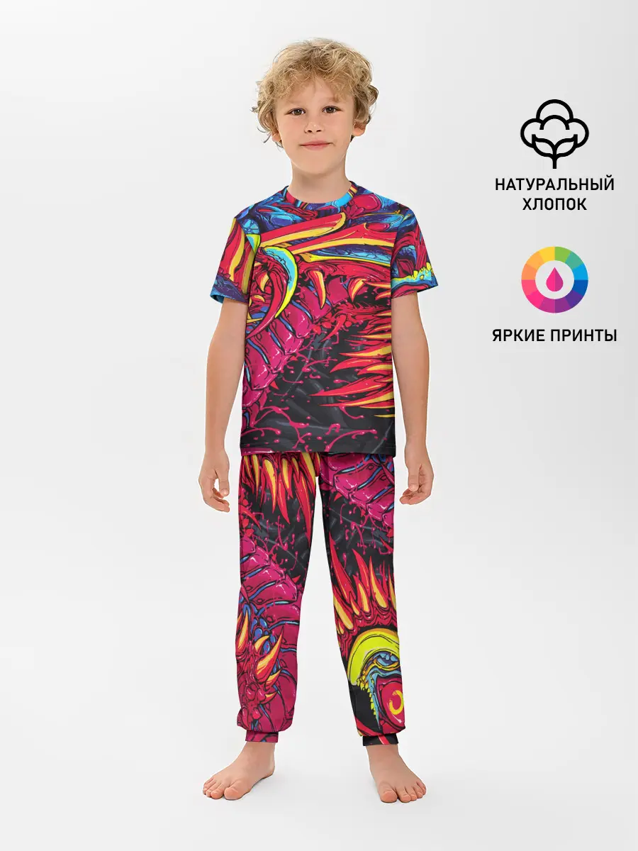Детская пижама с брюками / CS GO hyper beast skin