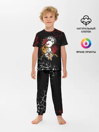 Детская пижама с брюками / Кулаки Сайтамы