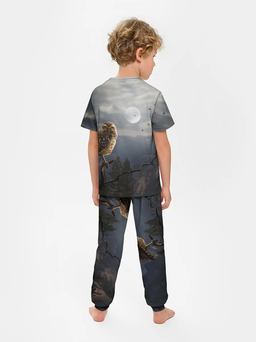 Детская пижама с брюками / Сова