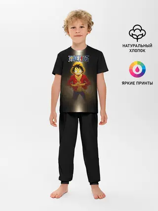 Детская пижама с брюками / Луффи One Piece. Большой куш