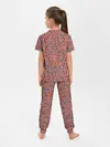 Детская пижама с брюками / Леопардовый принт на розовом