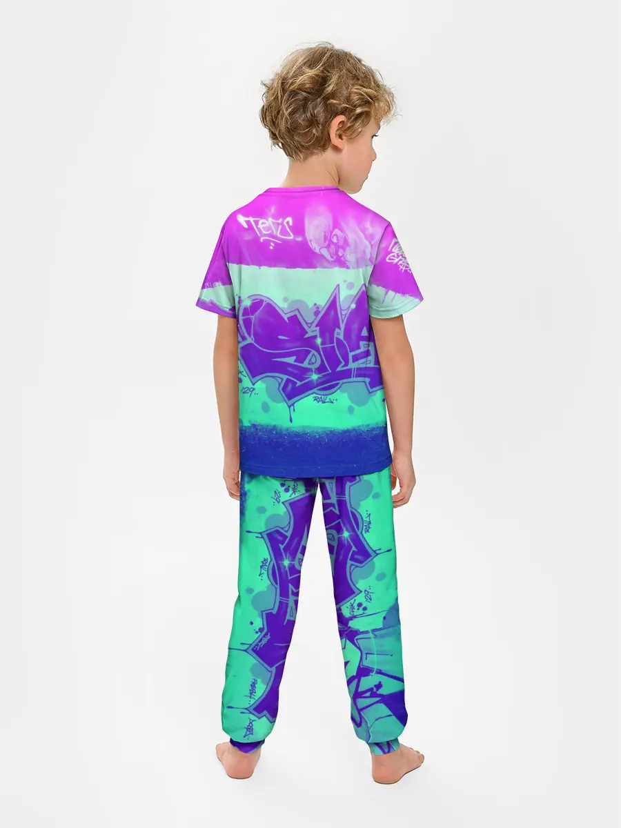 Детская пижама с брюками / color neon collection