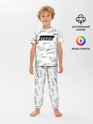 Детская пижама с брюками / ATEEZ АВТОГРАФЫ