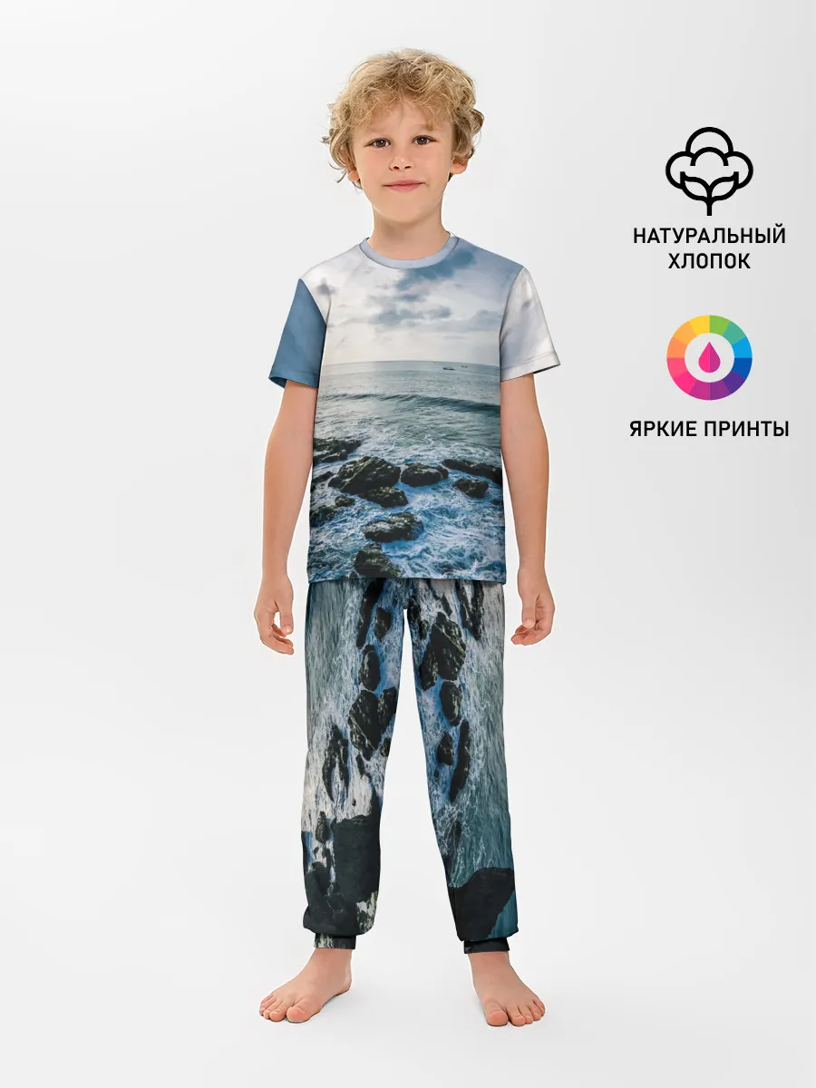 Детская пижама с брюками / Море