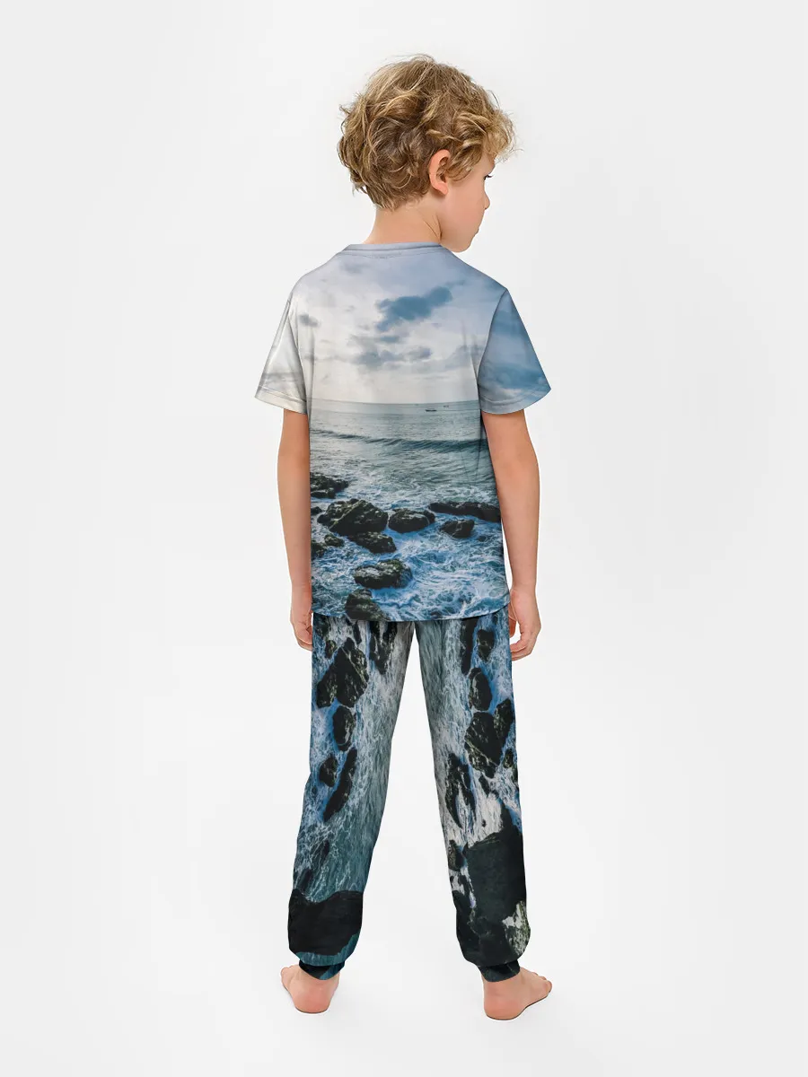 Детская пижама с брюками / Море