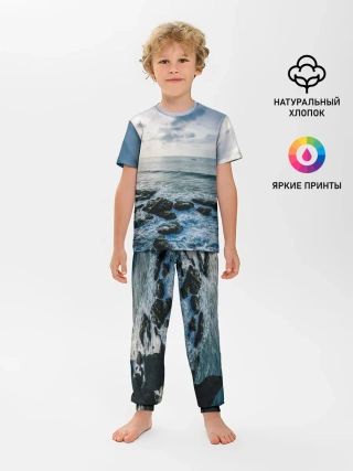 Детская пижама с брюками / Море