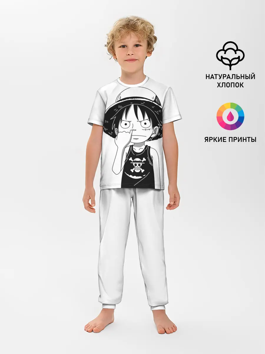 Детская пижама с брюками / палец в носу One Piece