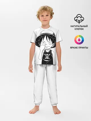 Детская пижама с брюками / палец в носу One Piece