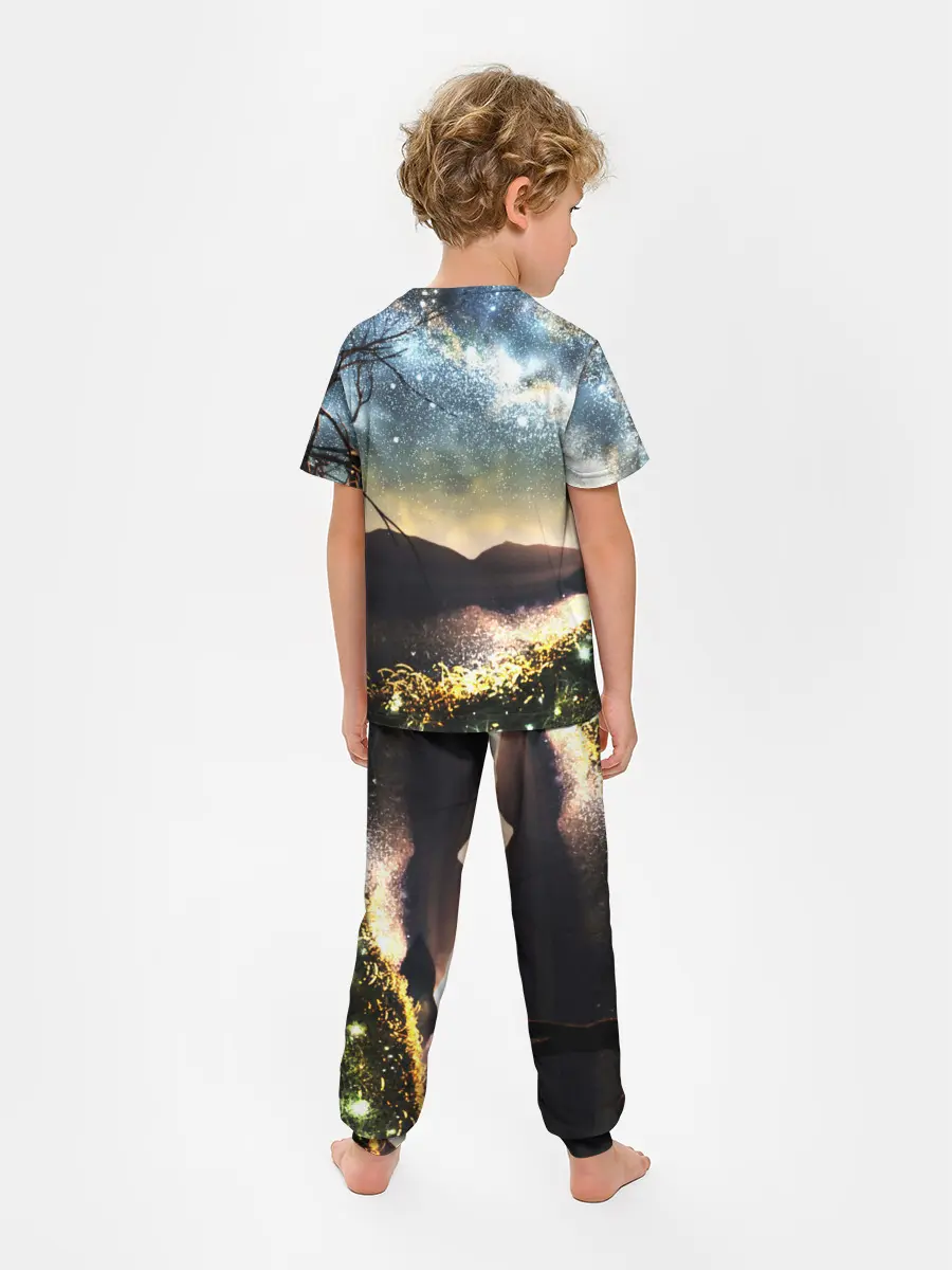 Детская пижама с брюками / Ночь в горах