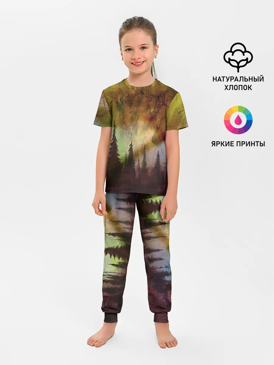 Детская пижама с брюками / СТРАШНЫЙ ЛЕС