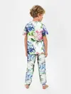 Детская пижама с брюками / Акварель, гортензии