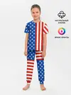 Детская пижама с брюками / Американский Флаг