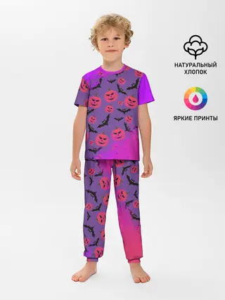 Детская пижама с брюками / HALLOWEEN NEON