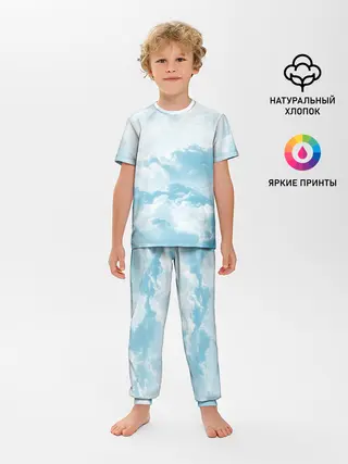 Детская пижама с брюками / Плотные облака