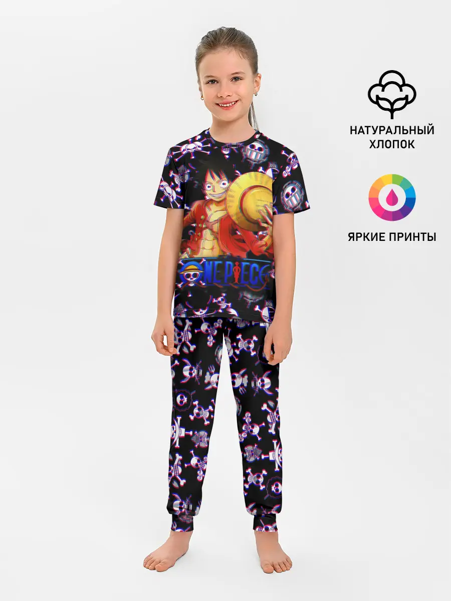 Детская пижама с брюками / Луффи One Piece | Glitch