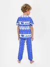 Детская пижама с брюками / AMONG US НОВОГОДНИЙ УЗОР