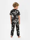 Детская пижама с брюками / Белые цветы
