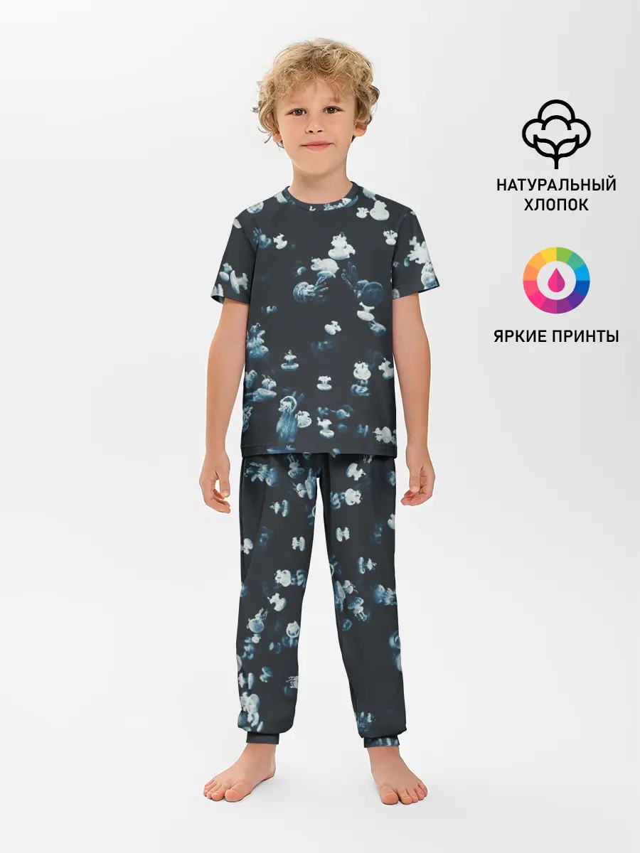 Детская пижама с брюками / Медузы