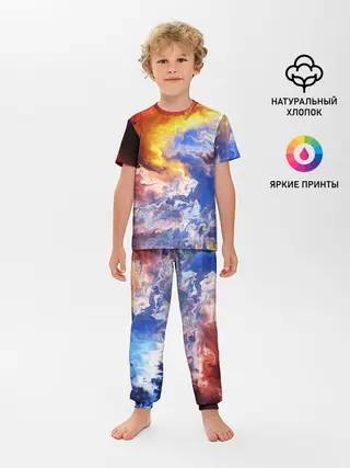 Детская пижама с брюками / Краски